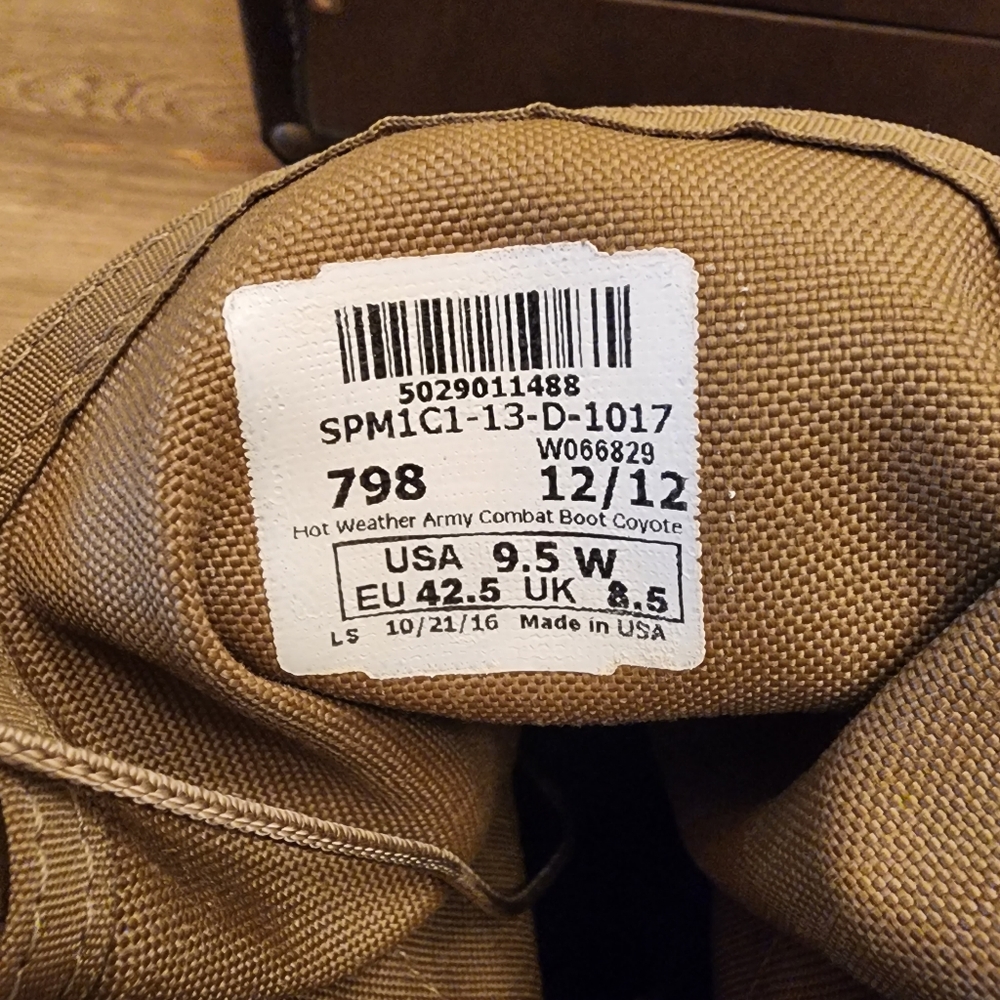 New Odyssey DCS Hot Weather Army Combat Boots Size 9.5W - Picture 2 of 7